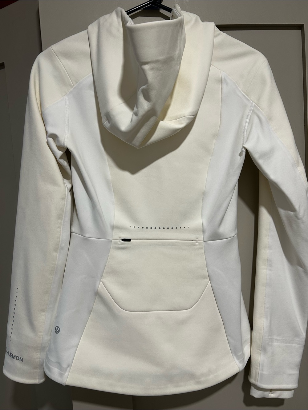lululemon athletica Women's White/Cream Hooded Jacket - Picture 2 of 3